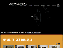Tablet Screenshot of goswicksmagicbooks.com